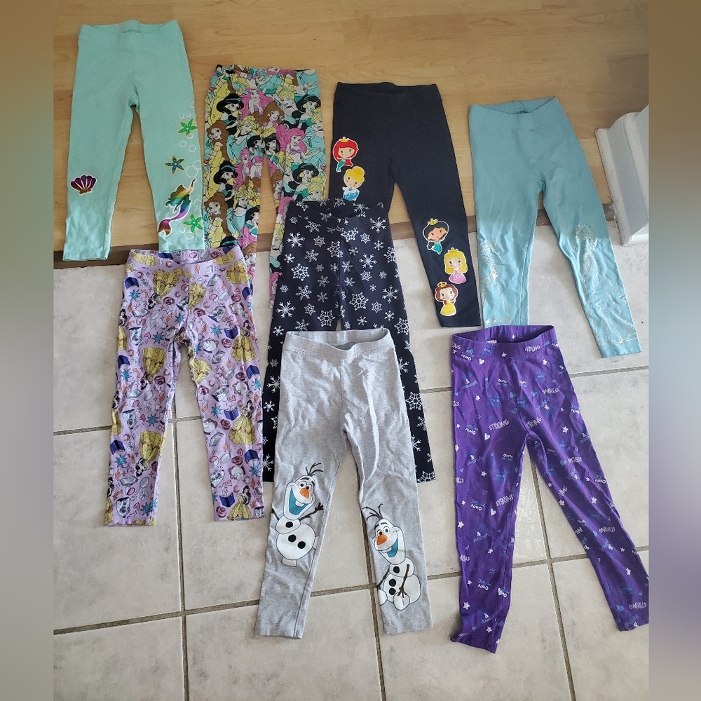 Disney Spotted Zebra 8 pairs of 4t toddler leggings
